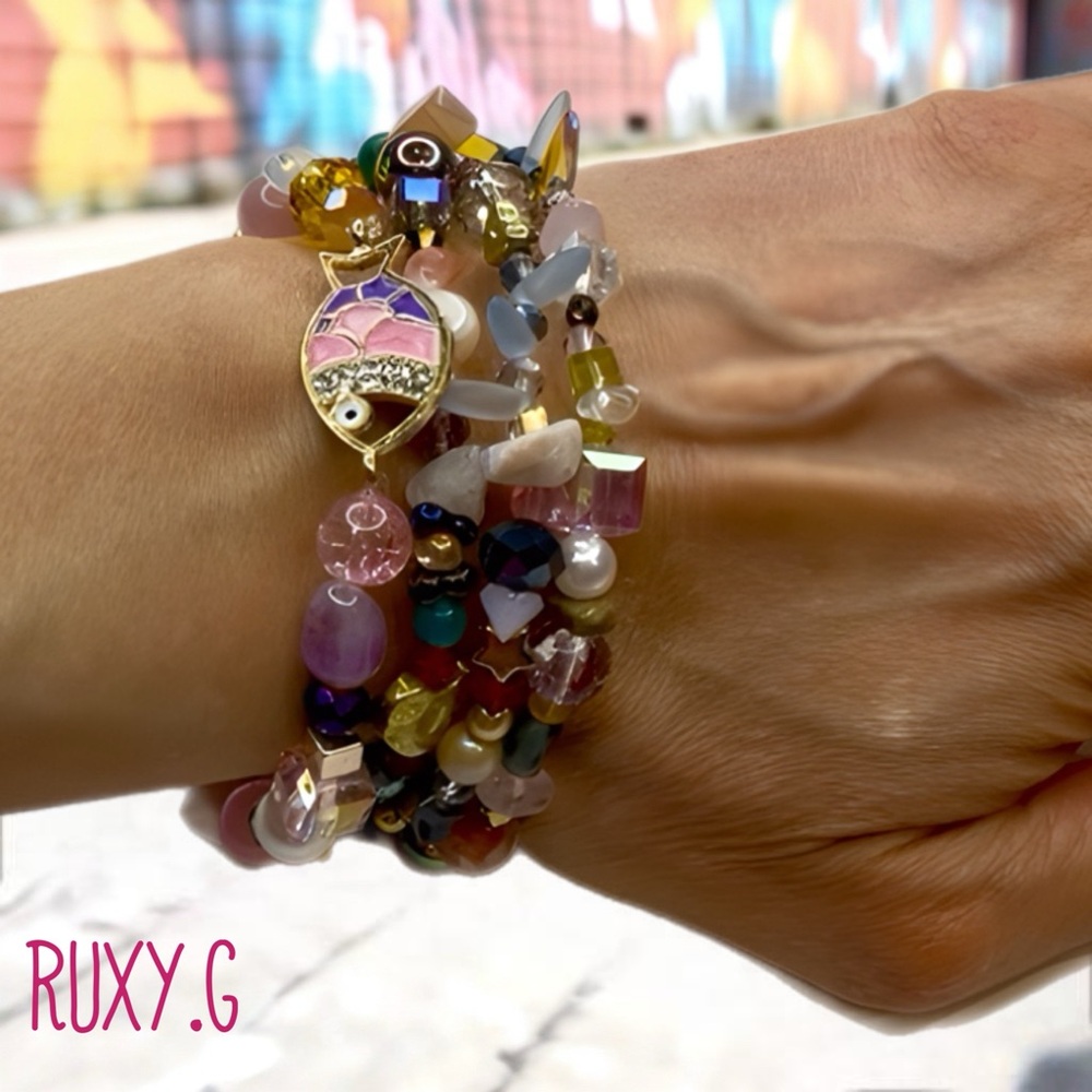 3.  Multicolor Beaded Bracelet